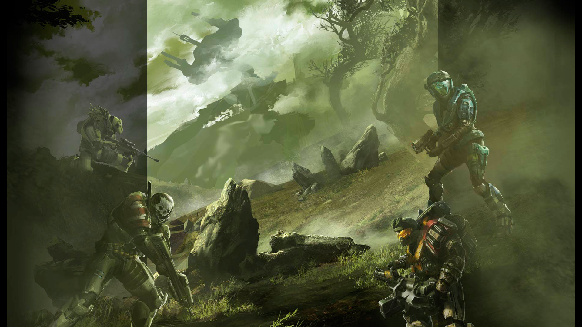 1920x1080 Halo Reach Wallpapers In Hd - Halo Reach Painting