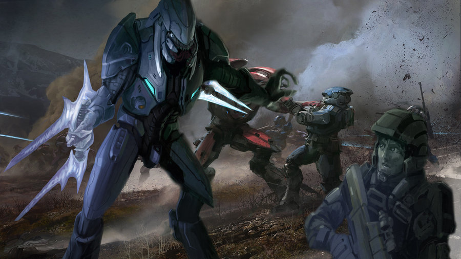 900x506 Halo Reach 02 By Damrick - Halo Reach Painting.