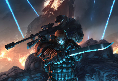 500x344 Halo Reach Concept Art Tumblr - Halo Reach Painting