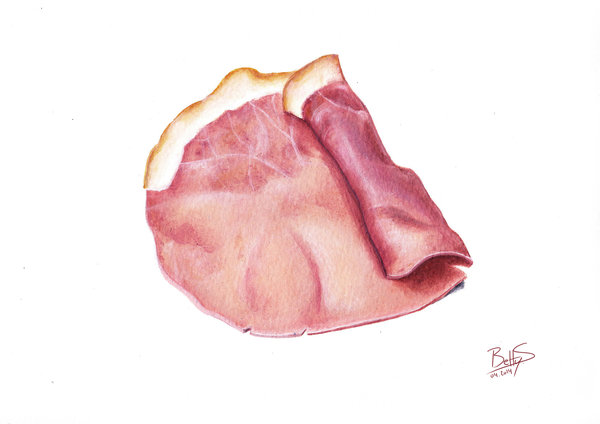 600x424 Ham Painting By Betty S - Ham Painting