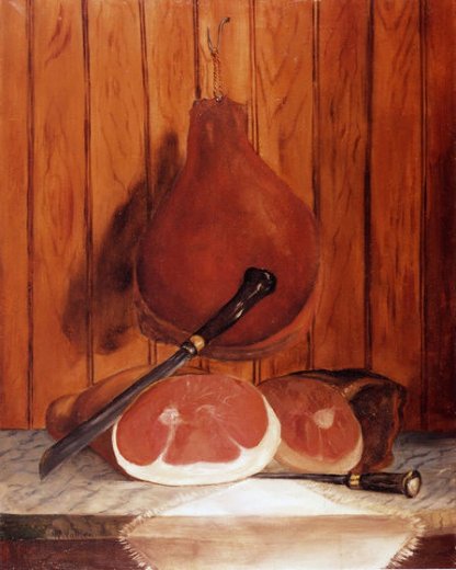 416x520 William Aiken Walker Smoked Ham - Ham Painting