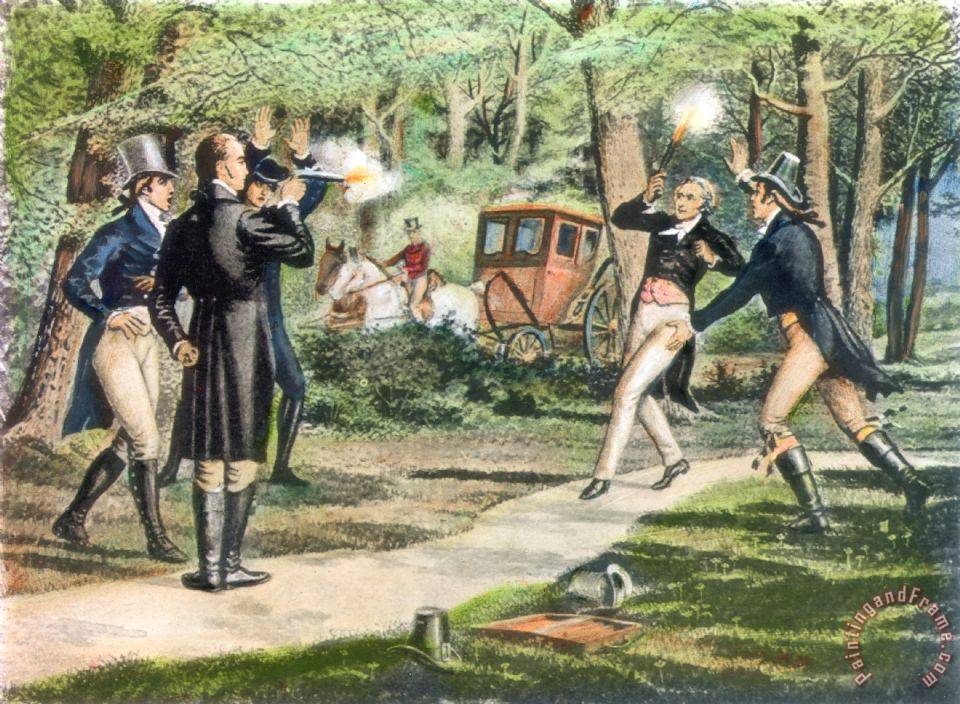960x704 Others Hamilton Burr Duel, 1804 Painting - Hamilton Burr Duel Painting