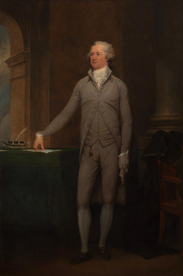 597x900 Alexander Hamilton Full Length Portrait Painting By War Is Hell Store - Hamilton Painting