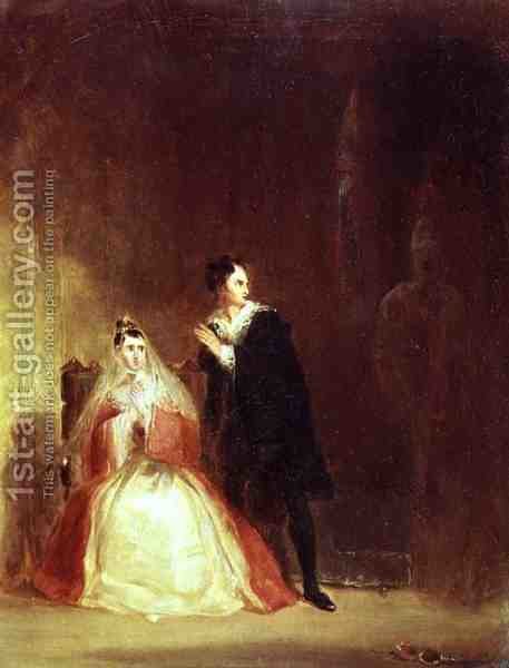 457x600 Hamlet And Gertrude With The Ghost, Act Iii Scene 4 - Hamlet Painting