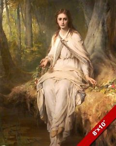 240x300 Ophelia Woman Of William Shakespeare Play Hamlet Painting Art Real - Hamlet Painting