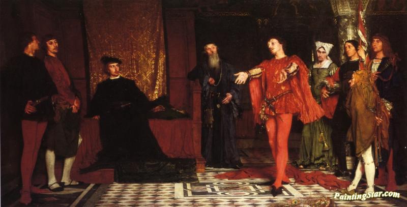 800x407 The Actors Before Hamlet Artwork By Ladislas Von Czachorski Oil - Hamlet Painting