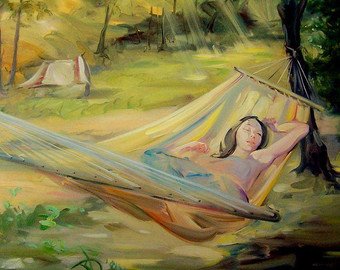 340x270 Hammock Painting Etsy - Hammock Painting