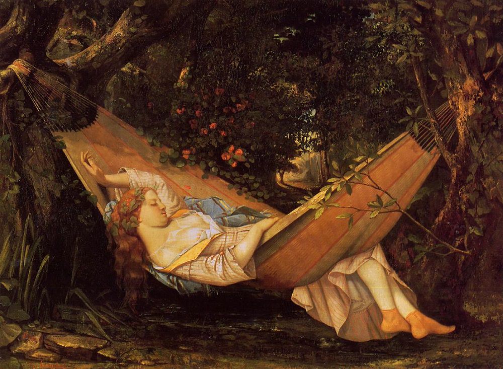 1000x733 The Hammock, 1844 - Hammock Painting