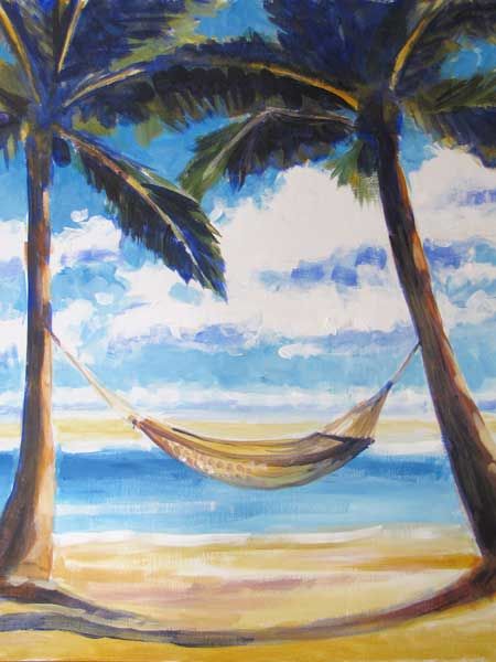 450x600 Images Hammock Beach - Hammock Painting