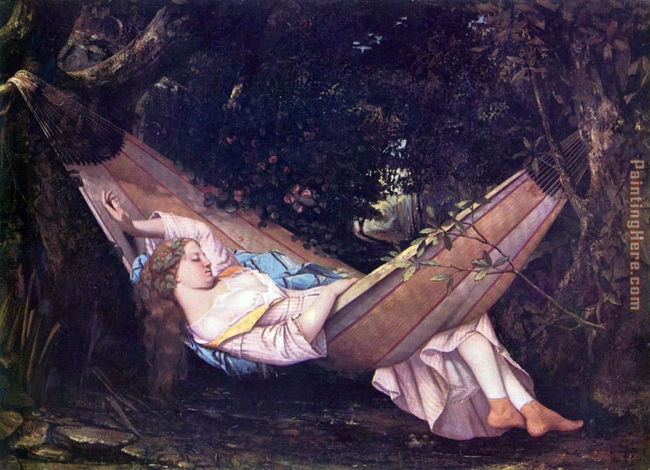 936x678 Gustave Courbet The Hammock Painting Anysize 50% Off - Hammock Painting