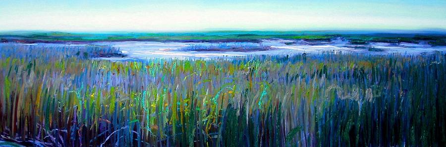 900x298 Savannah Marsh Painting By Cameron Hampton Psa - Hampton Painting