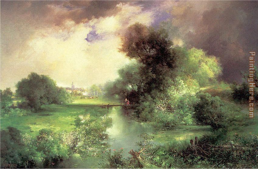 848x555 Thomas Moran June, East Hampton Painting Anysize 50% Off - Hampton Painting
