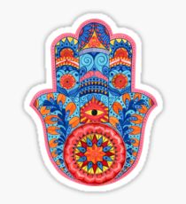 210x230 Hamsa Hand Painting Amp Mixed Media Stickers Redbubble - Hamsa Hand Painting