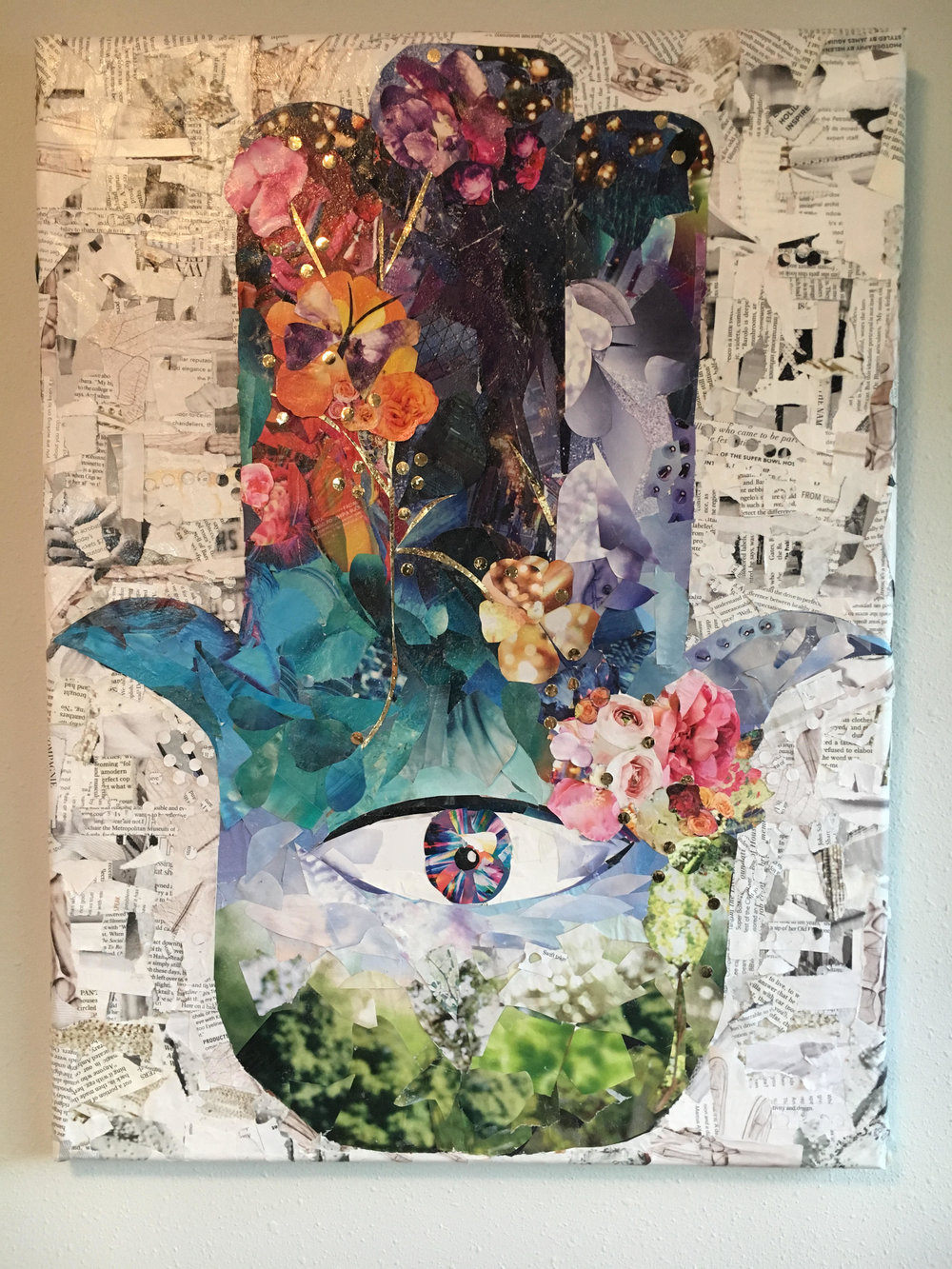 1000x1333 Hamsa No. 3 Jennifer Pittsford Art - Hamsa Painting