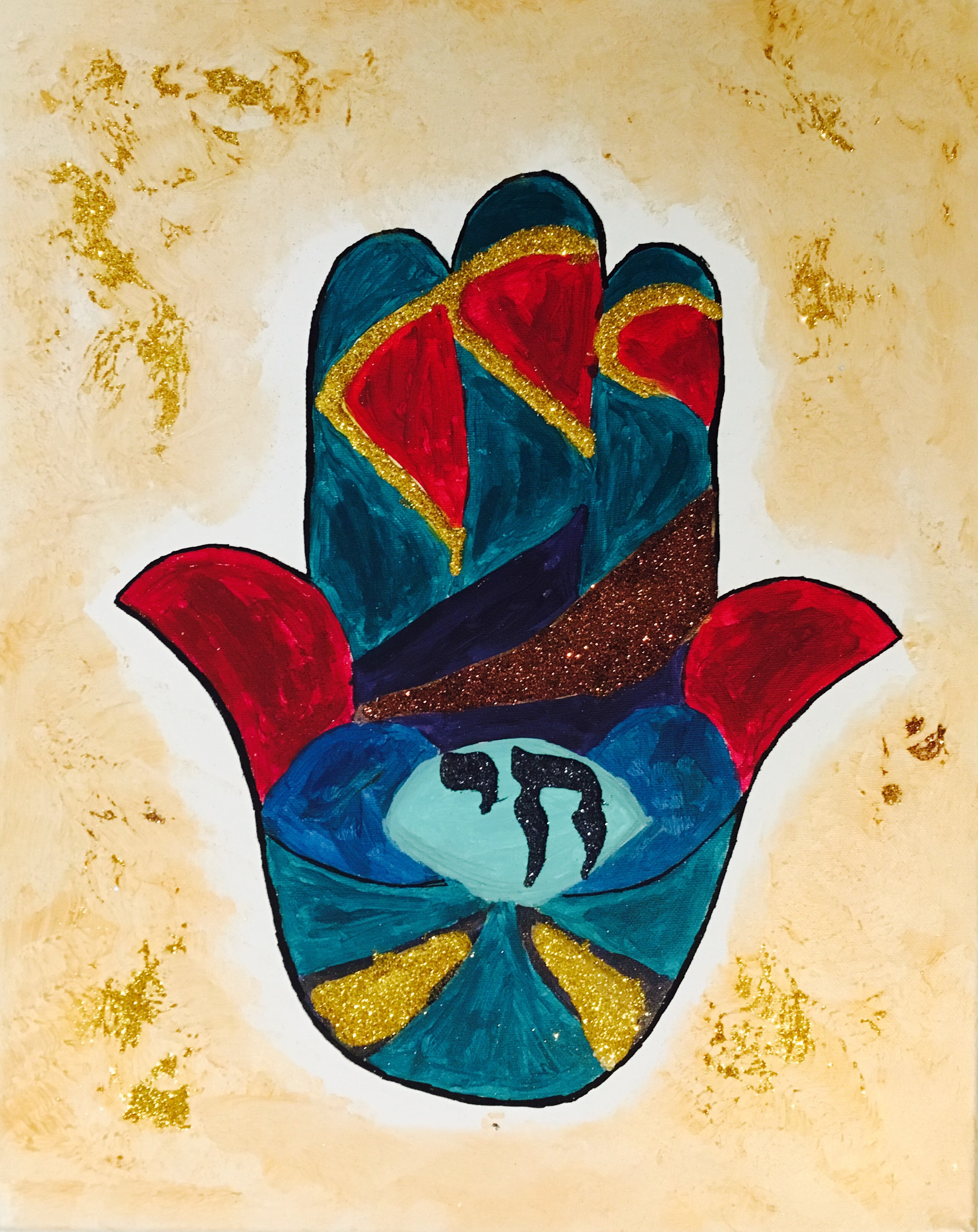 2555x3217 Hamsa Painting In North Ranch The Paintery - Hamsa Painting