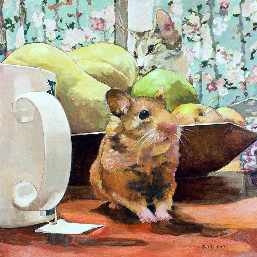900x900 Hamster Paintings - Hamster Painting