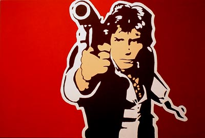 400x269 Han Solo Painting Star Wars Inspired By Nikolai Bird - Han Solo Painting