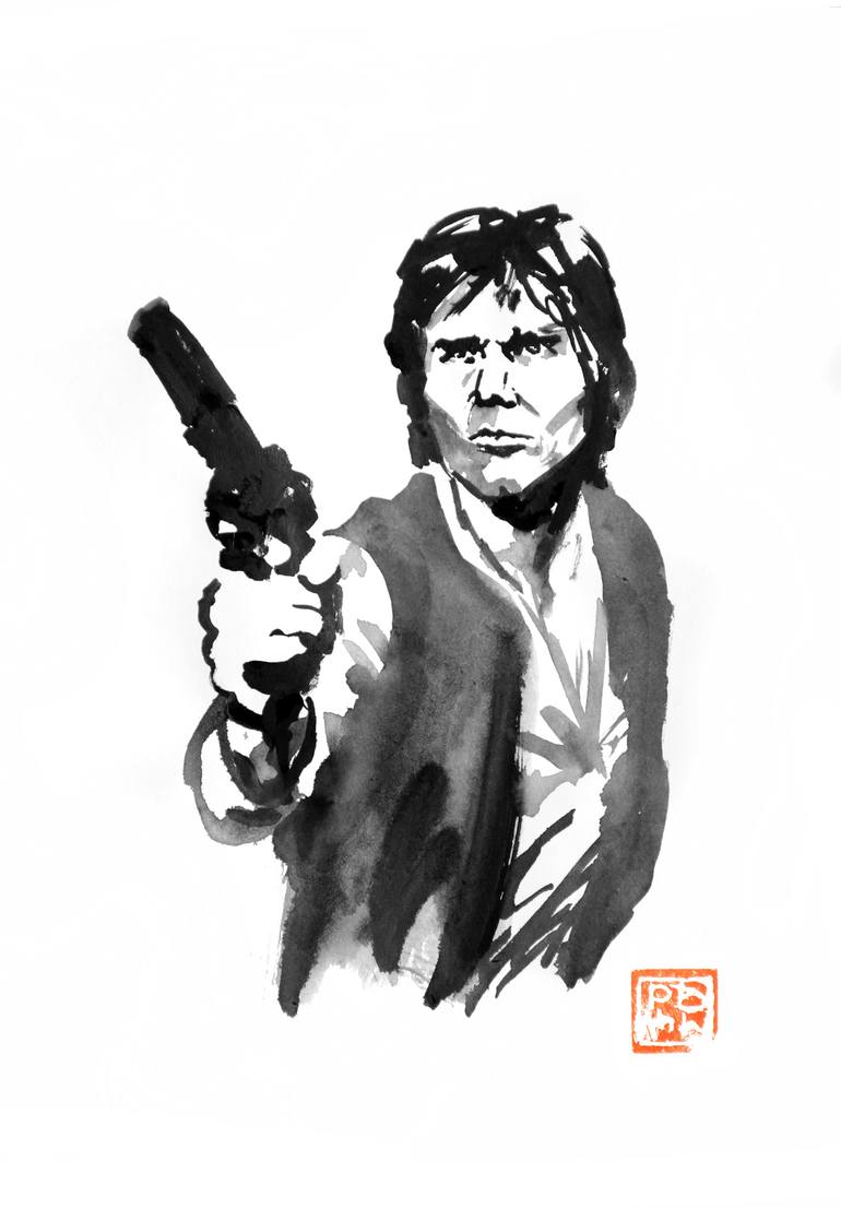 Han Solo Painting at PaintingValley.com | Explore collection of Han ...