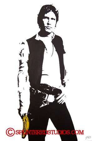 295x450 Star Wars Art - Han Solo Painting