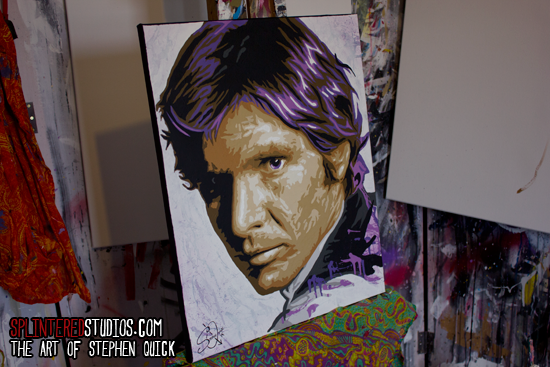 550x367 Han Solo Painting Star Wars Art - Han Solo Painting