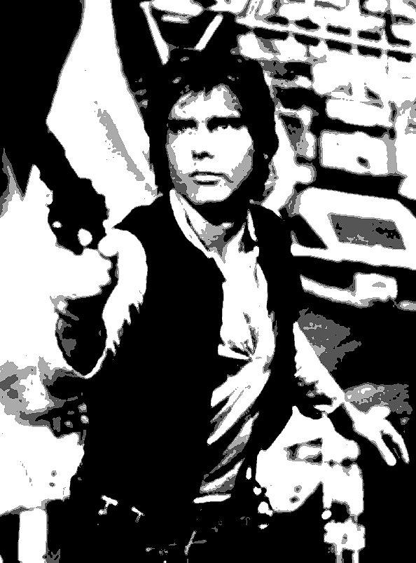 594x803 Han Solo Painting By Dan Carman - Han Solo Painting