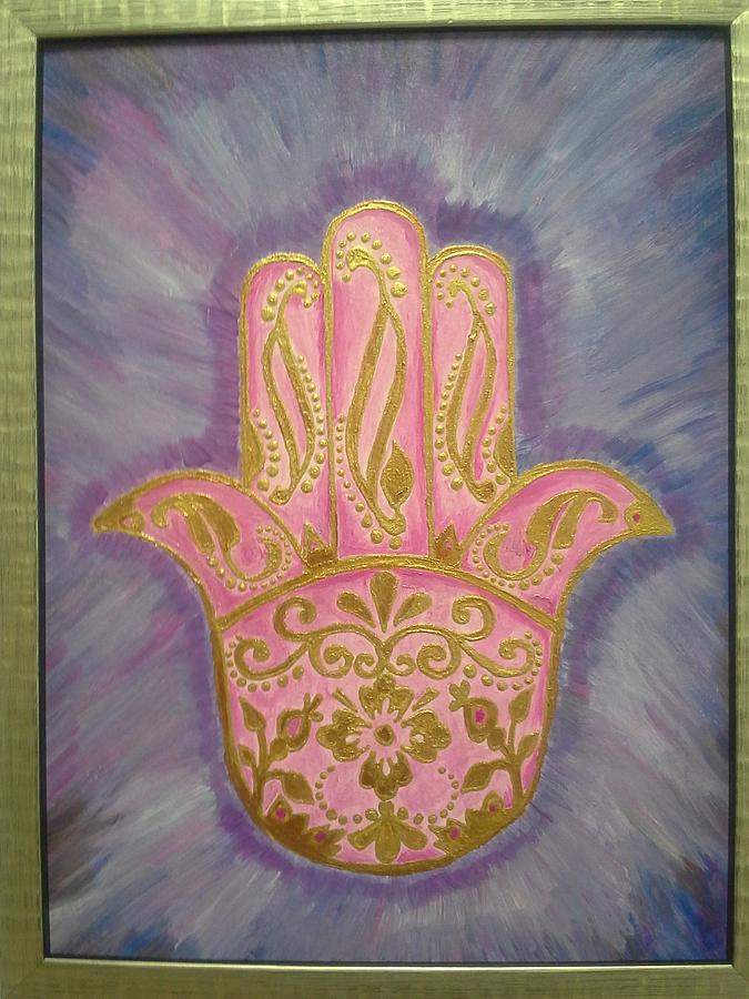 675x900 Hand Of Fatima Painting By Maja Pegam - Hand Of Fatima Painting