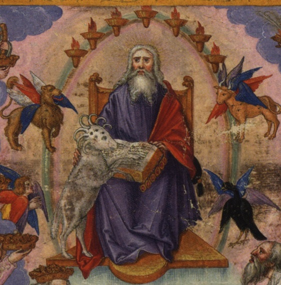 562x571 Jesus, The Word Of God, Is - Hand Of God Painting