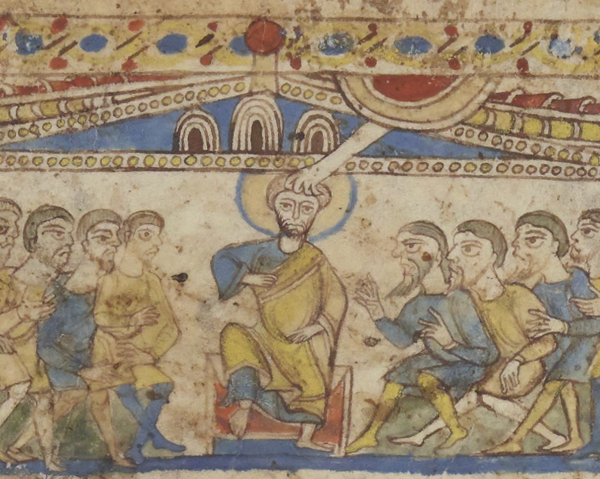 1222x976 The Hand Of God Was Upon Him Manuscript Art - Hand Of God Painting