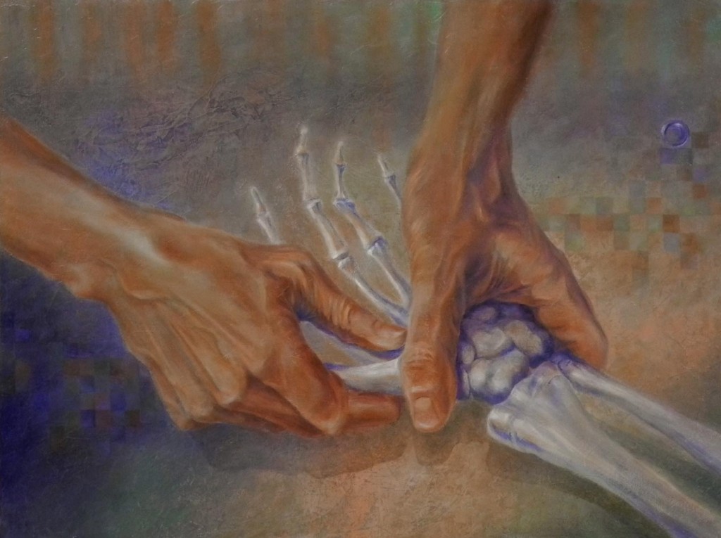 1024x765 Seven Step Progression Of Painting Hands Celebrating Color - Hand Painting