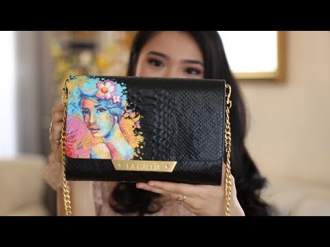 480x360 Painting On A Luxury Leather Handbag - Handbag Painting