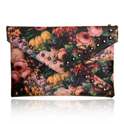 500x500 Women's Handbag Painting Rivet Clutch Bag Envelope Bag Shoulder Bag - Handbag Painting