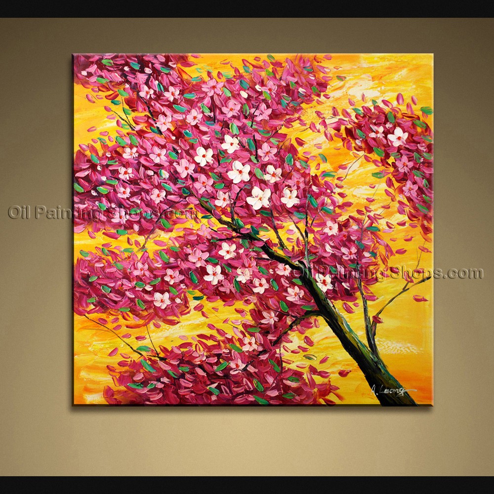 1000x1000 Handmade Beautiful Contemporary Wall Art Floral Painting Flower - Handmade Painting