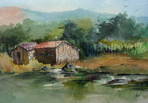 500x349 Water Colour Paintings - Handmade Paper For Watercolor Painting