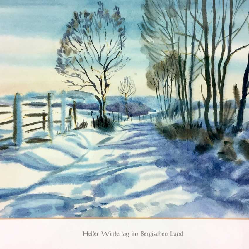 850x850 German Artists Bright Winterttag In The Bergische Land - Handmade Paper For Watercolor Painting