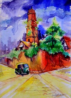 236x323 Watercolor On Handmade Paper Watercolor Paintings - Handmade Paper Painting
