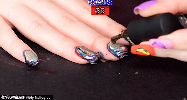 634x338 Beauty Vlogger Spends 12 Hours Painting 116 Layers Of Polish - Hands Reaching For Each Other Painting