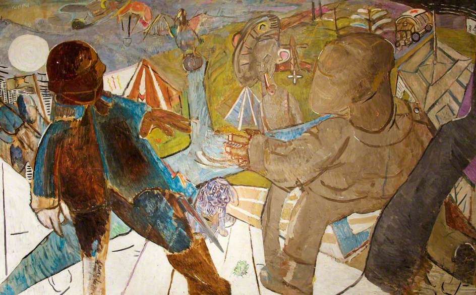 944x584 The Fickle Handshake Art Uk - Handshake Painting