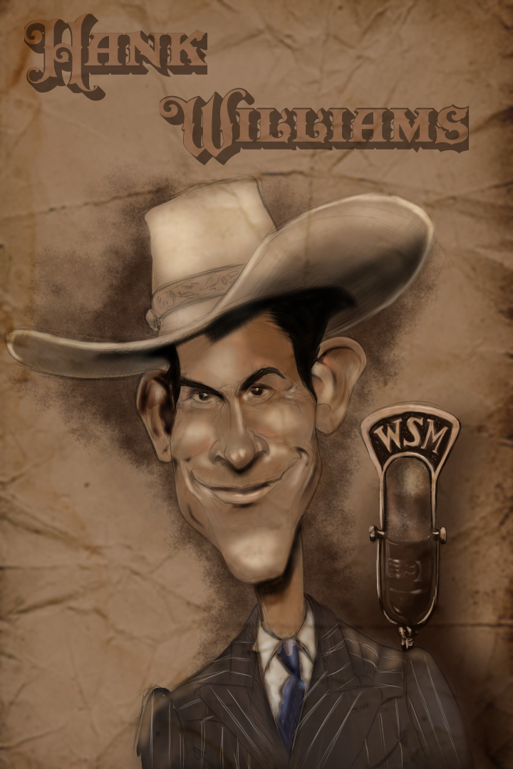 720x1080 Hank Williams Sr Painting By Johnmichaeldesigns - Hank Williams Painting