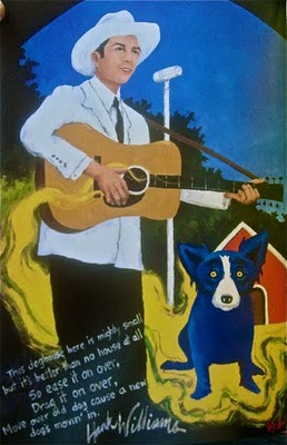 258x400 Musings Ofnrtist's Wife Hank Williams Or Moon Mullican - Hank Williams Painting