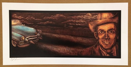 550x283 Poster The Ride Art By Kyle Landas - Hank Williams Painting