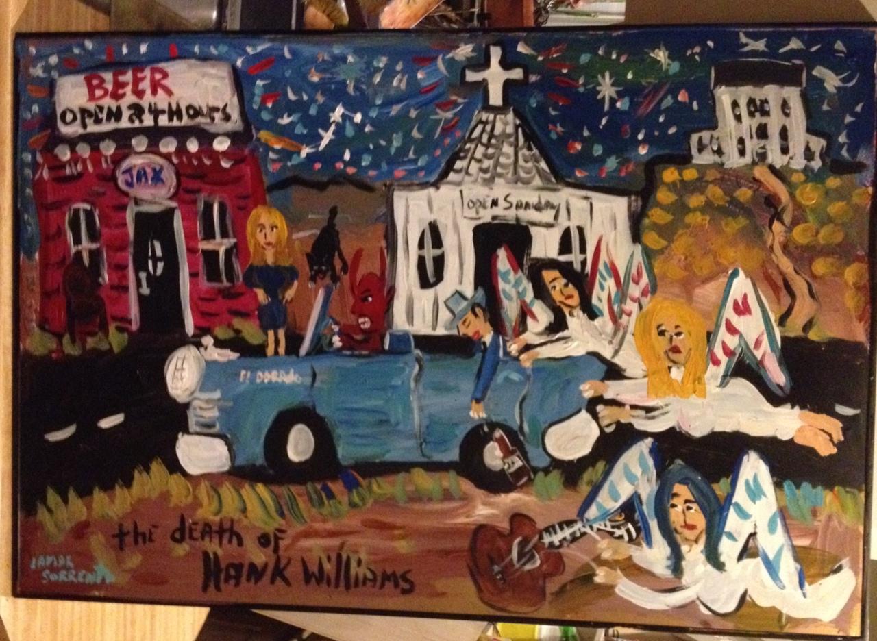 1280x936 The Death Of Hank Williams Lamar Sorrento - Hank Williams Painting
