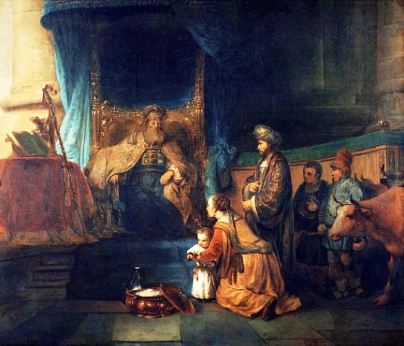 587x503 Hannah, Childless, But Her Prayer Answered - Hannah Painting