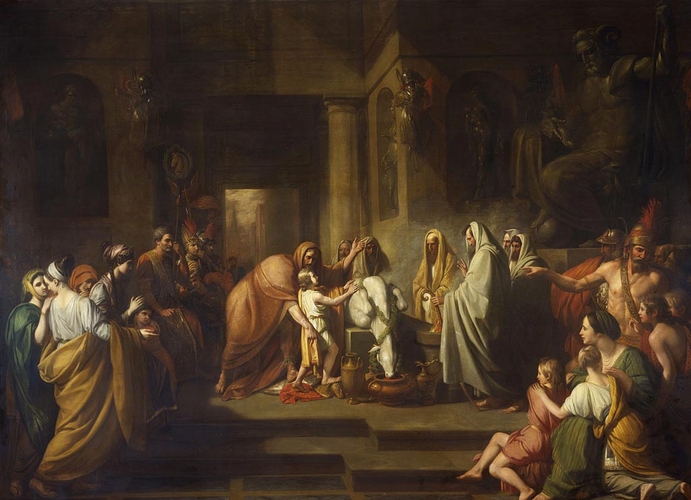 691x500 Benjamin West (1738 1820) - Hannibal Barca Painting
