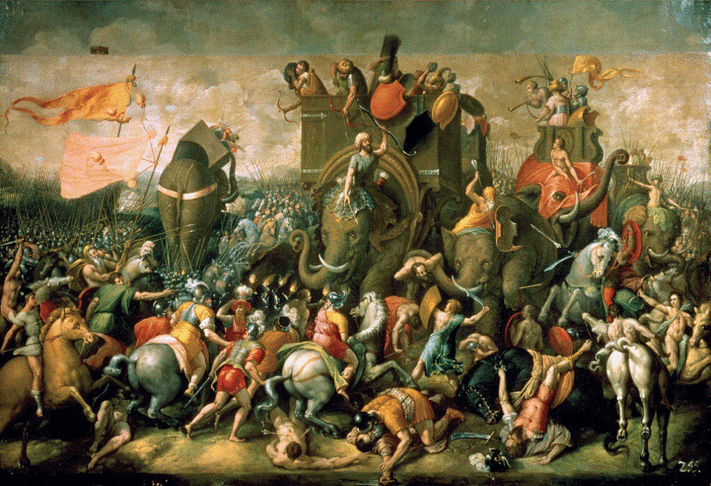 1013x693 The Second Punic War The Hannibal War About History - Hannibal Crossing The Alps Painting