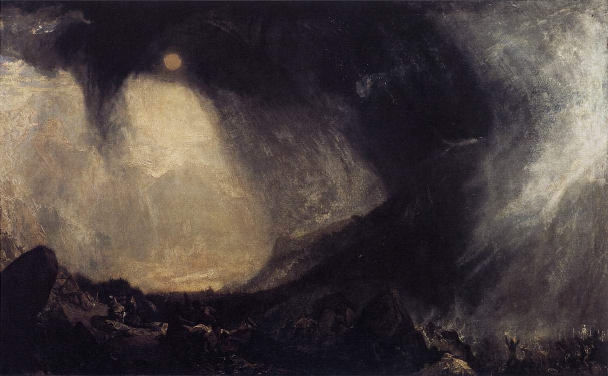 1213x750 Filejoseph Mallord William Turner - Hannibal Crossing The Alps Painting