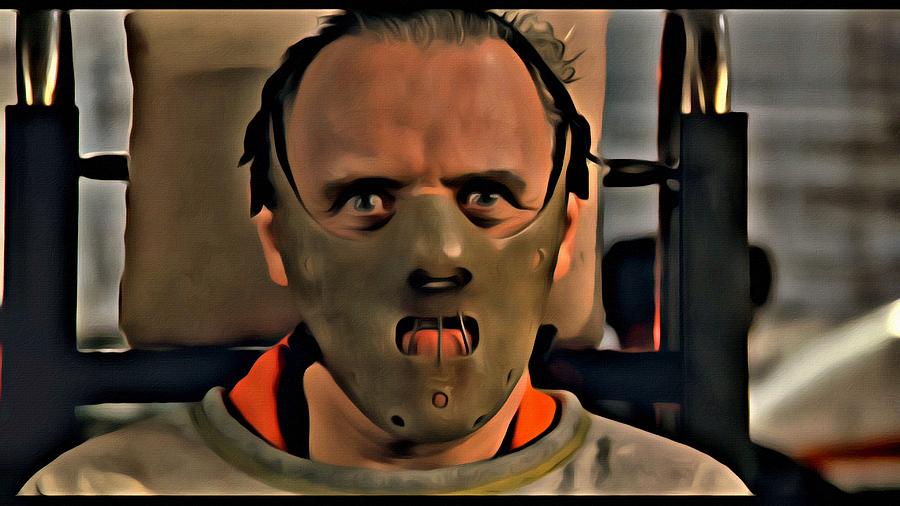 900x506 Hannibal Lecter Painting By Florian Rodarte - Hannibal Lecter Painting