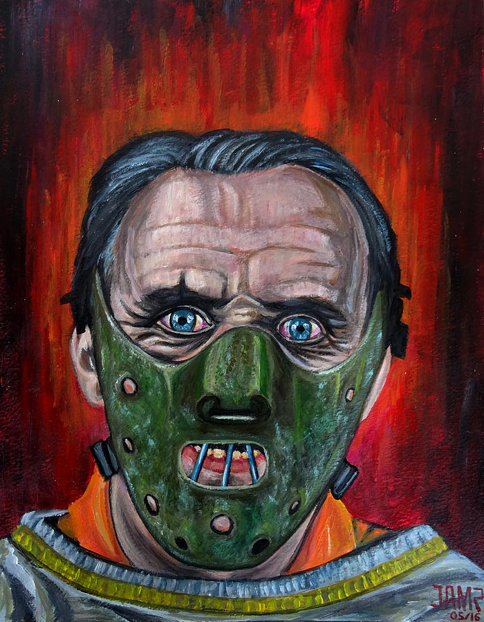 700x900 Hannibal Lecter Painting By Jose Mendez - Hannibal Lecter Painting