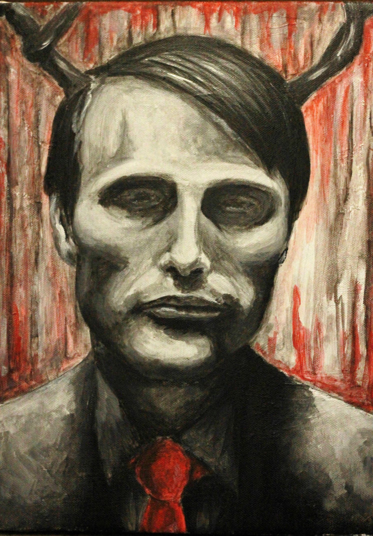 746x1072 Hannibal Lecter By Kiwijeevastea - Hannibal Lecter Painting