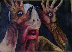 300x218 Paintings Painting Canvas Painting A3 Sheet Lemmy Motoheard - Hannibal Lecter Painting