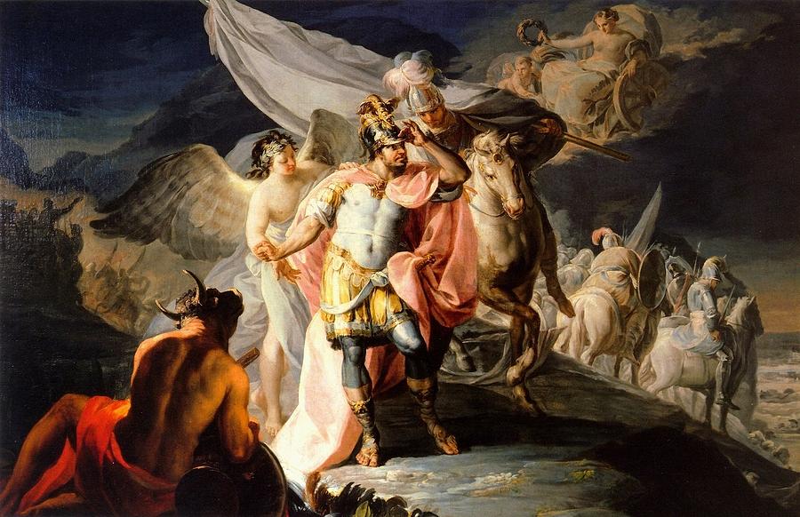 900x582 The Victorious Hannibal Seeing Italy From The Alps For The First - Hannibal Painting